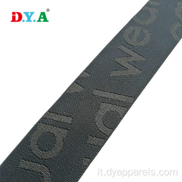Logo personalizzato elastico cinghia di nylon morbido per biancheria intima